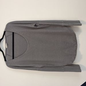 Grey Distressed Waffle Long Sleeve